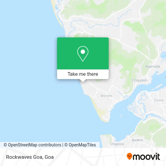 Rockwaves Goa map