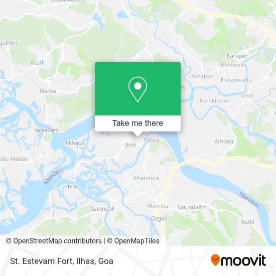 St. Estevam Fort, Ilhas map
