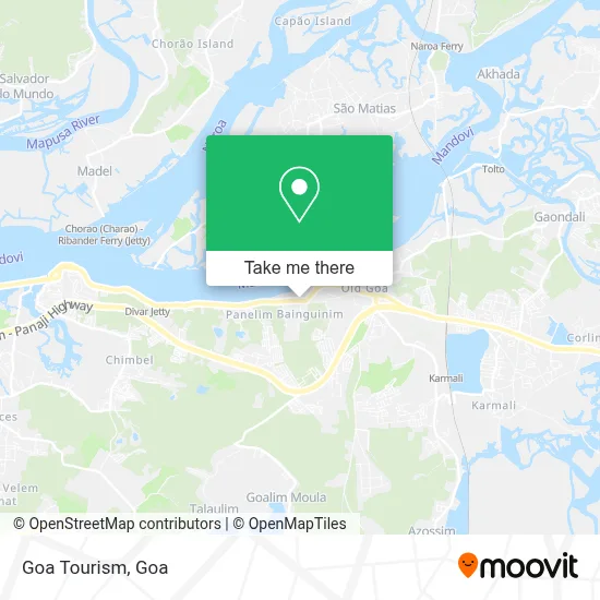 Goa Tourism map