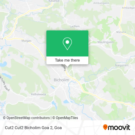 Cut2 Cut2 Bicholim  Goa 2 map