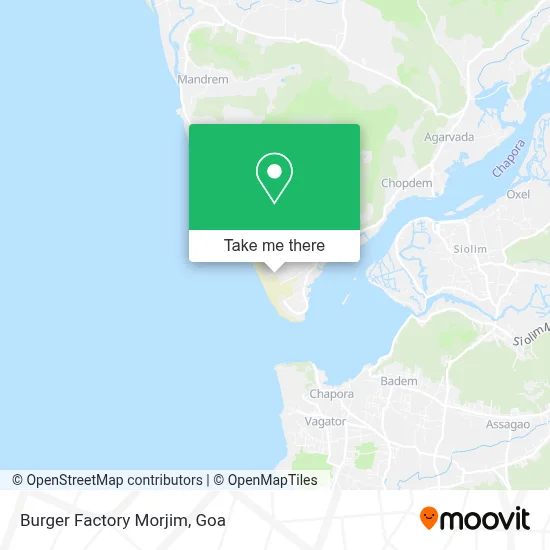 Burger Factory Morjim map