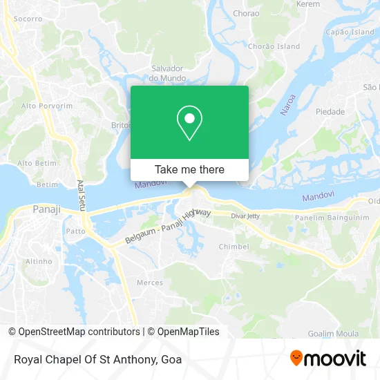 Royal Chapel Of St Anthony map