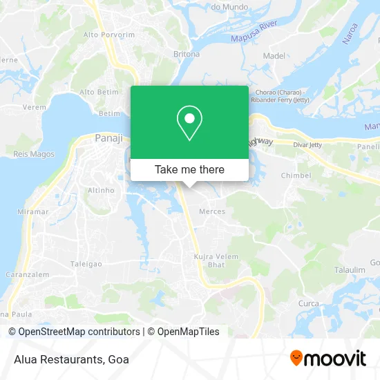 Alua Restaurants map