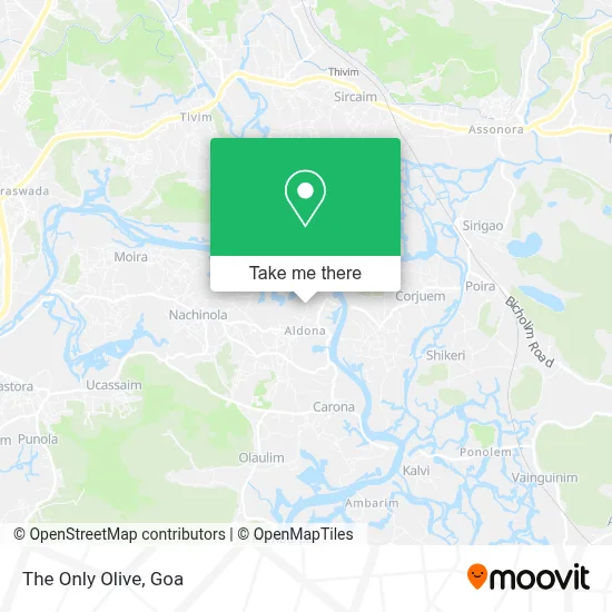 The Only Olive map