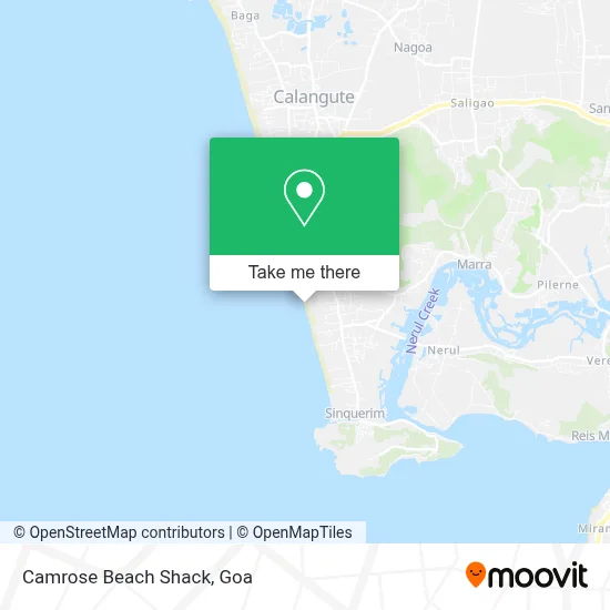 Camrose Beach Shack map