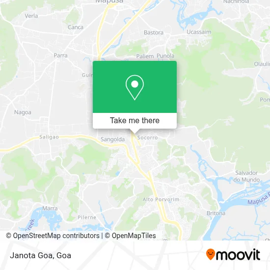 Janota Goa map