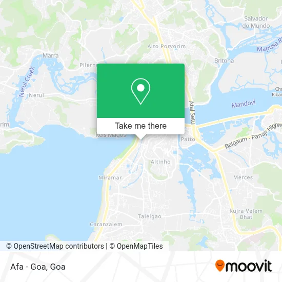 Afa - Goa map