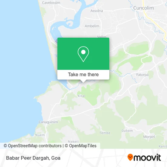 Babar Peer Dargah map