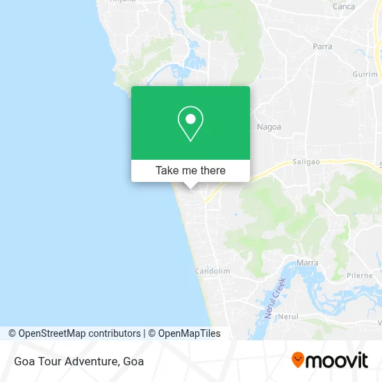 Goa Tour Adventure map