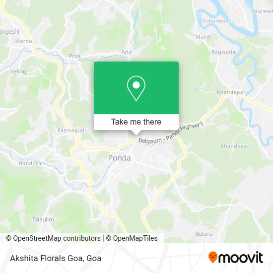 Akshita Florals Goa map