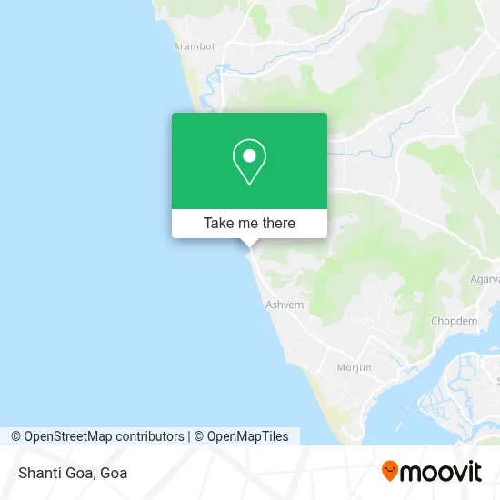Shanti Goa map