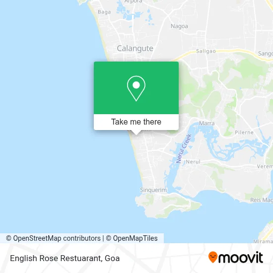 English Rose Restuarant map