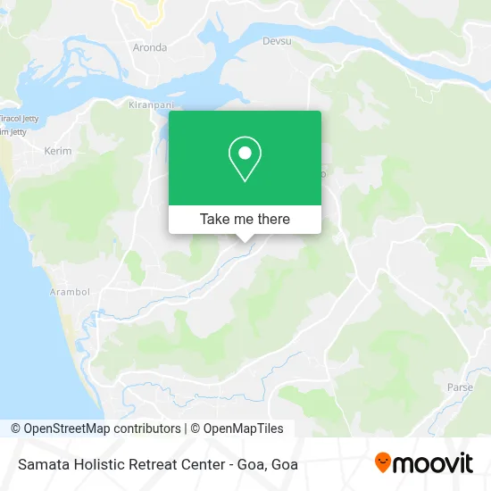 Samata Holistic Retreat Center - Goa map