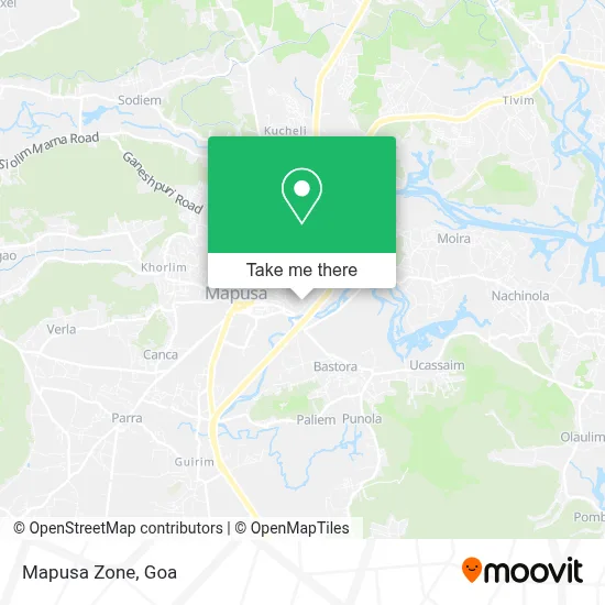 Mapusa Zone map