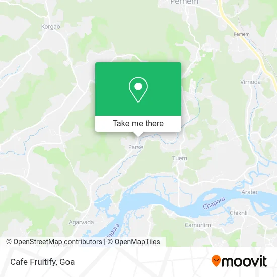 Cafe Fruitify map