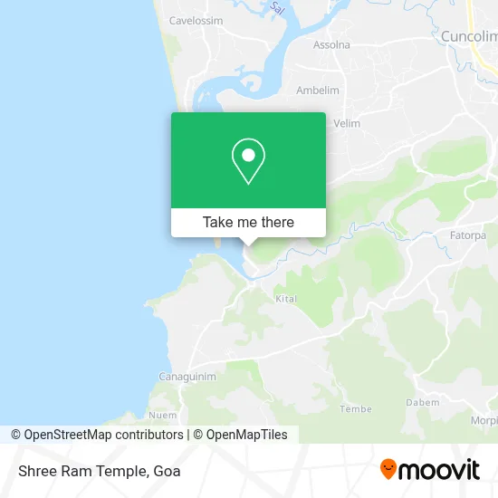 Shree Ram Temple map
