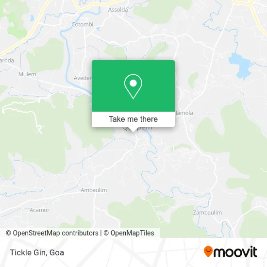 Tickle Gin map