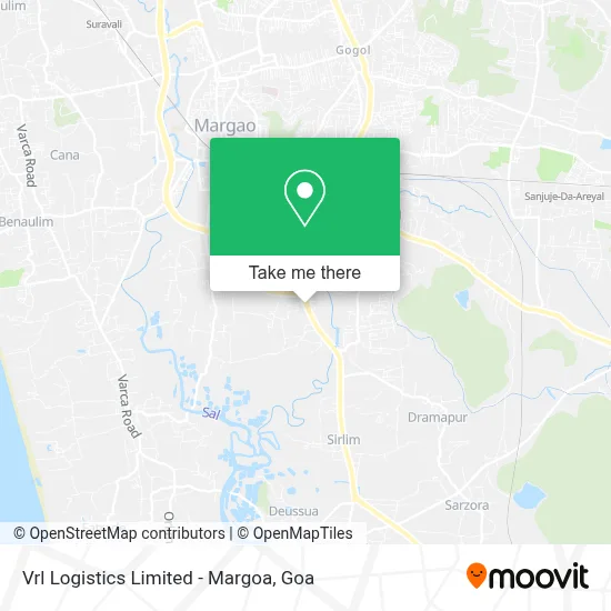Vrl Logistics Limited - Margoa map