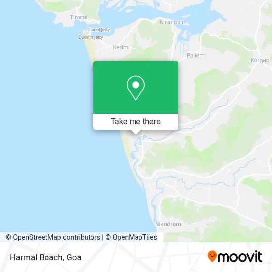 Harmal Beach map
