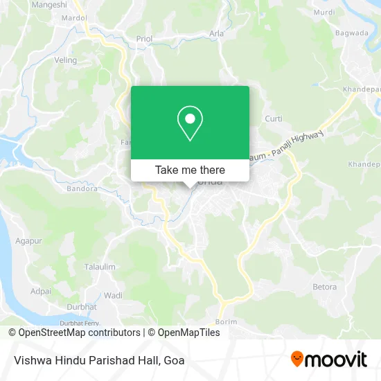 Vishwa Hindu Parishad Hall map