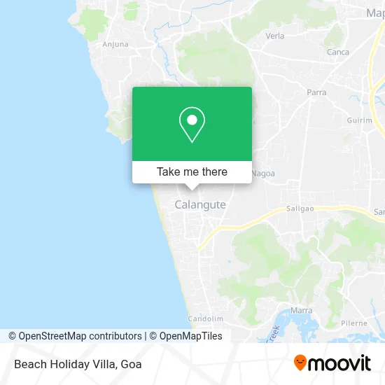 Beach Holiday Villa map
