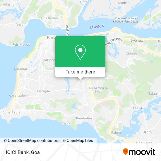 Icici Bank map