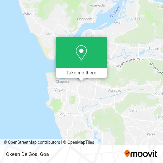 Okean De Goa map