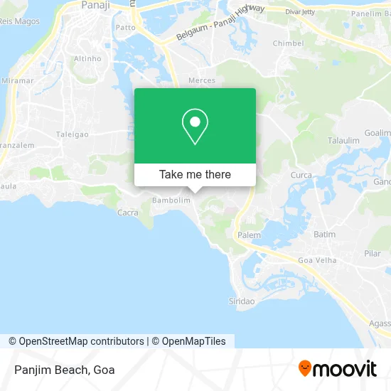 Panjim Beach map