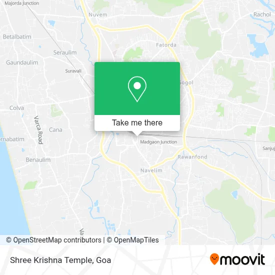 Shree Krishna Temple map