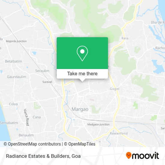 Radiance Estates & Builders map