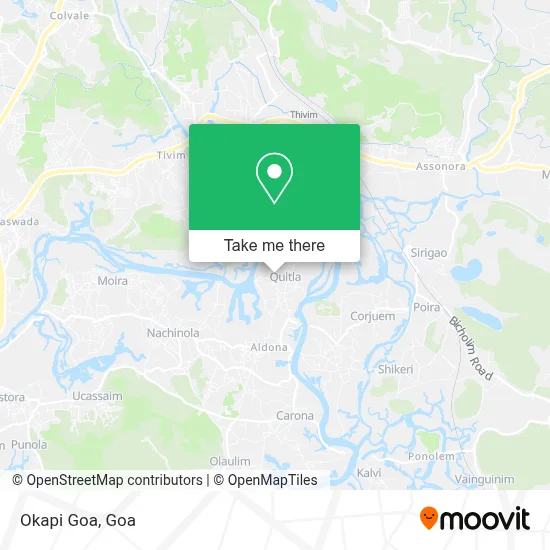 Okapi Goa map