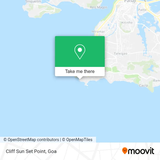 Cliff Sun Set Point map
