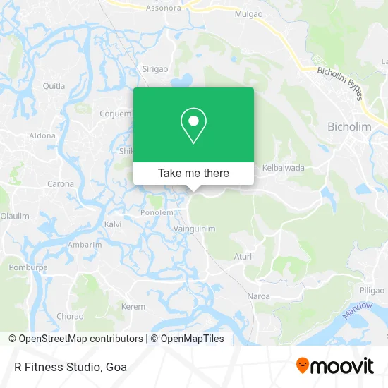 R Fitness Studio map