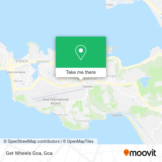 Get Wheels Goa map