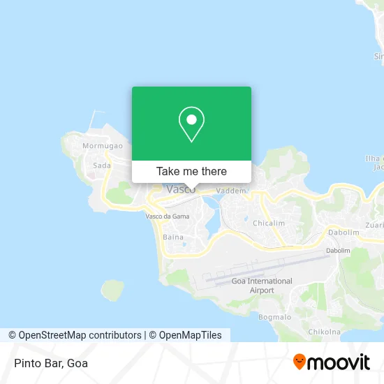 Pinto Bar map