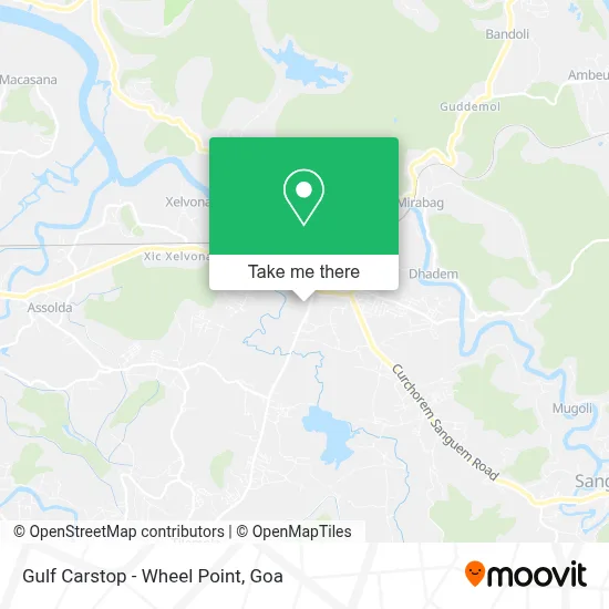 Gulf Carstop - Wheel Point map