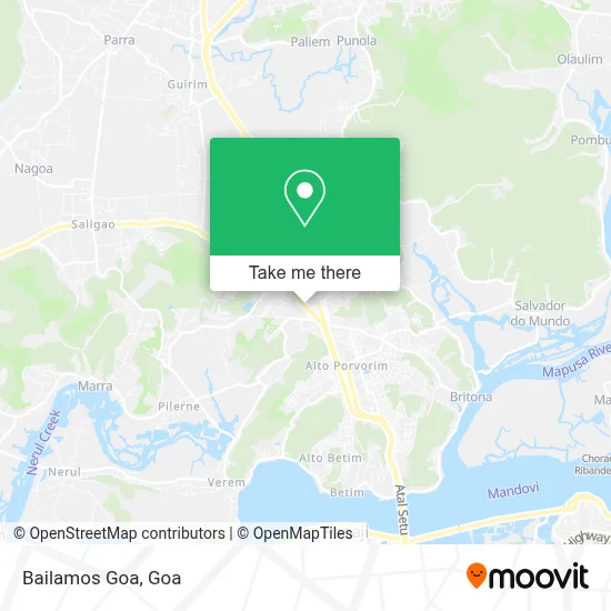 Bailamos Goa map