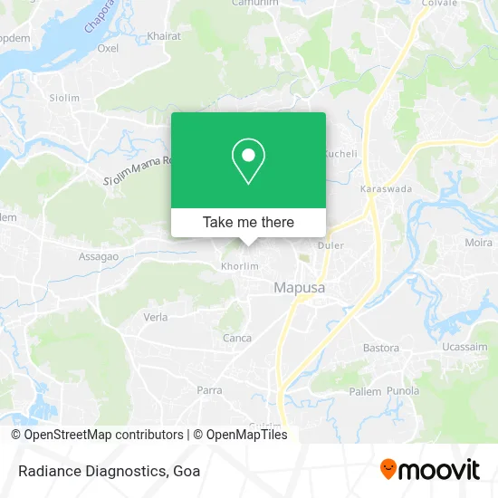 Radiance Diagnostics map