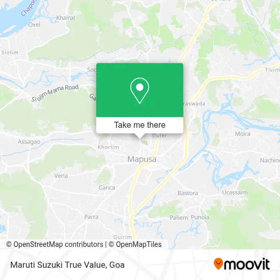 Maruti Suzuki True Value map