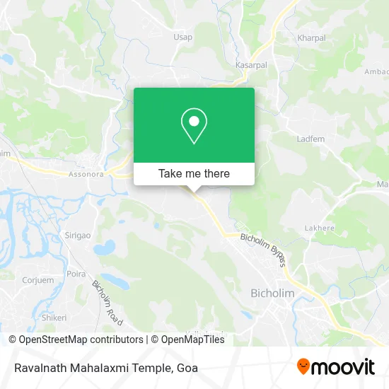 Ravalnath Mahalaxmi Temple map