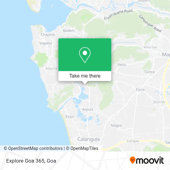 Explore Goa 365 map