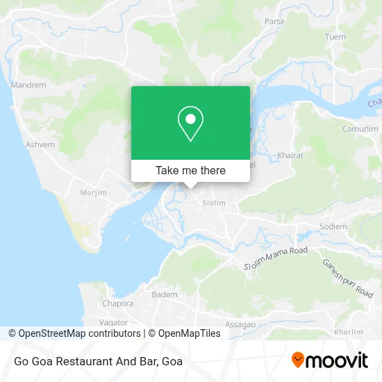 Go Goa Restaurant And Bar map