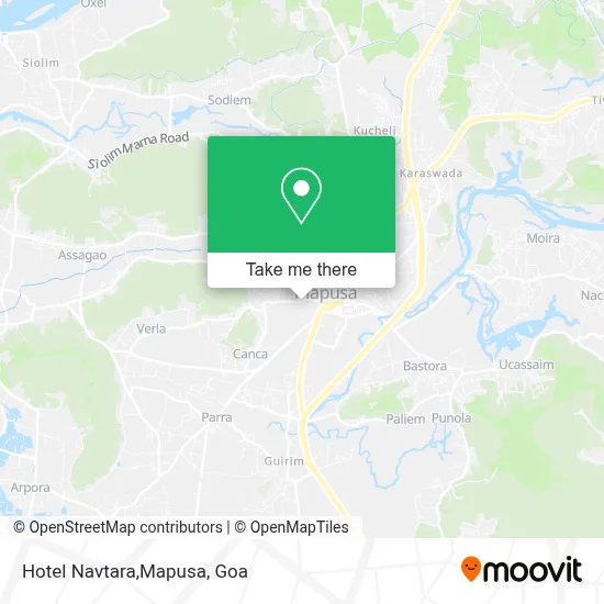 Hotel Navtara,Mapusa map