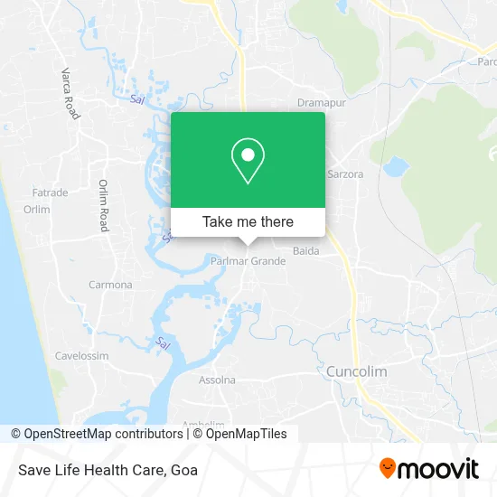 Save Life Health Care map