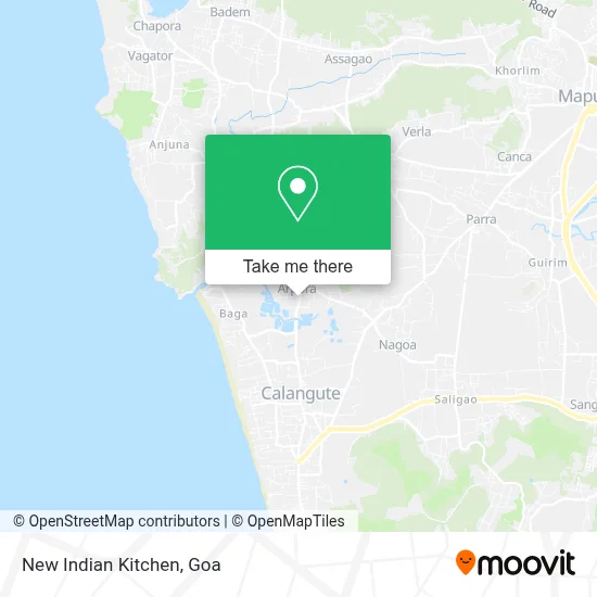 New Indian Kitchen map
