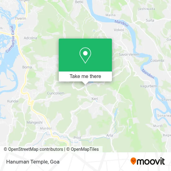 Hanuman Temple map