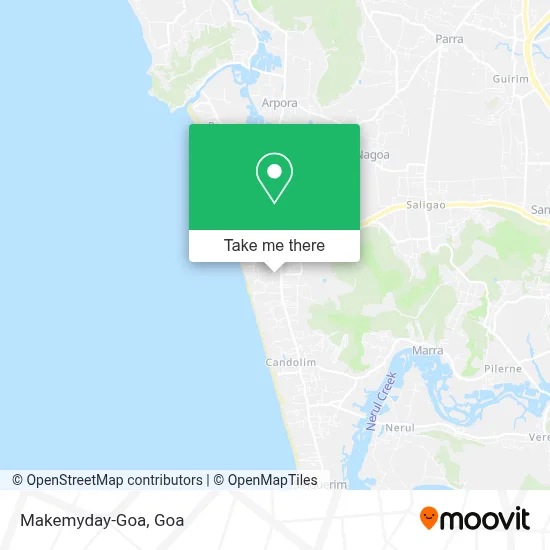 Makemyday-Goa map
