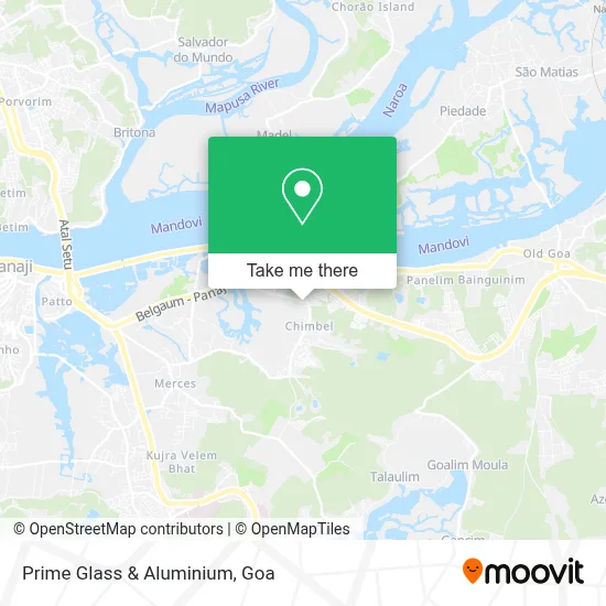Prime Glass & Aluminium map