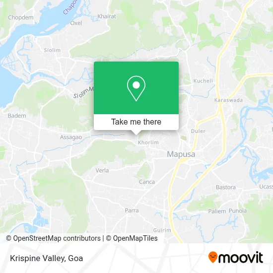 Krispine Valley map
