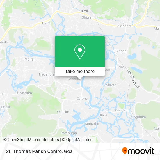 St. Thomas Parish Centre map